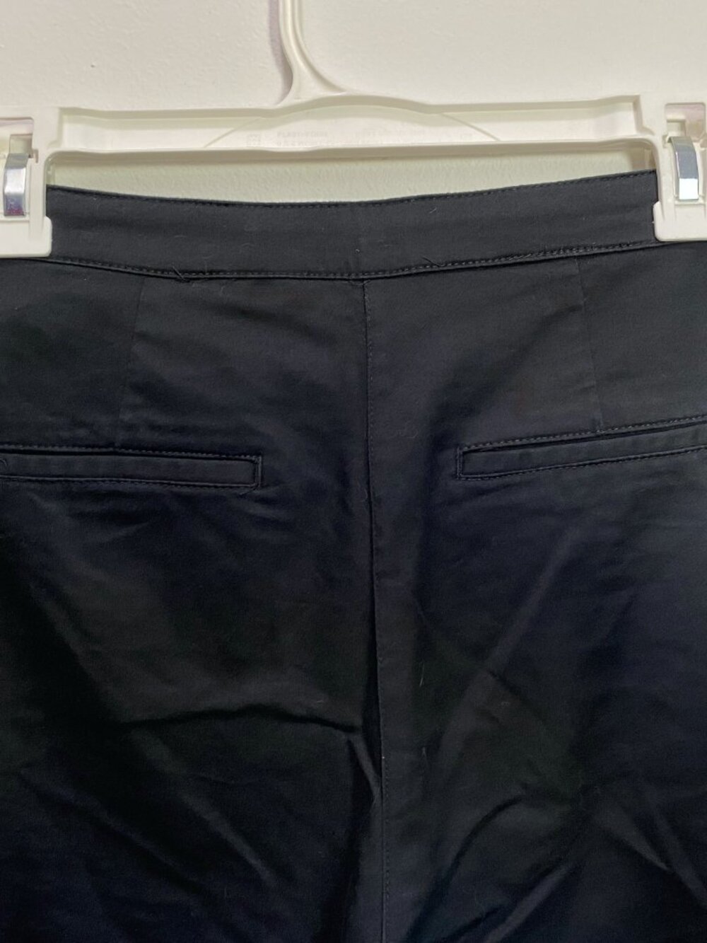 H and M High Waisted Black Skinny Pants Silver O-ring Zippers - Picture 5 of 6
